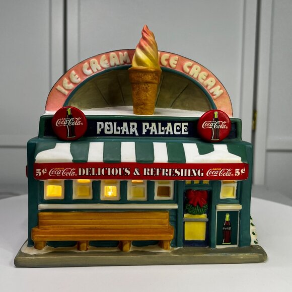 Polar Palace Ice Cream Shop Coca-Cola Town Square Lighted Building From 1999 - Picture 4 of 11
